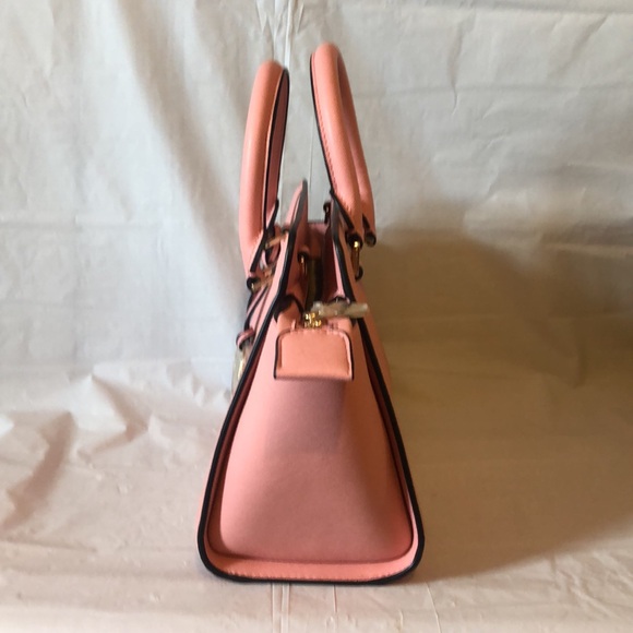 MK Sheila med faux saffiano leather satchel in a great pink shade - new!! - Picture 8 of 9